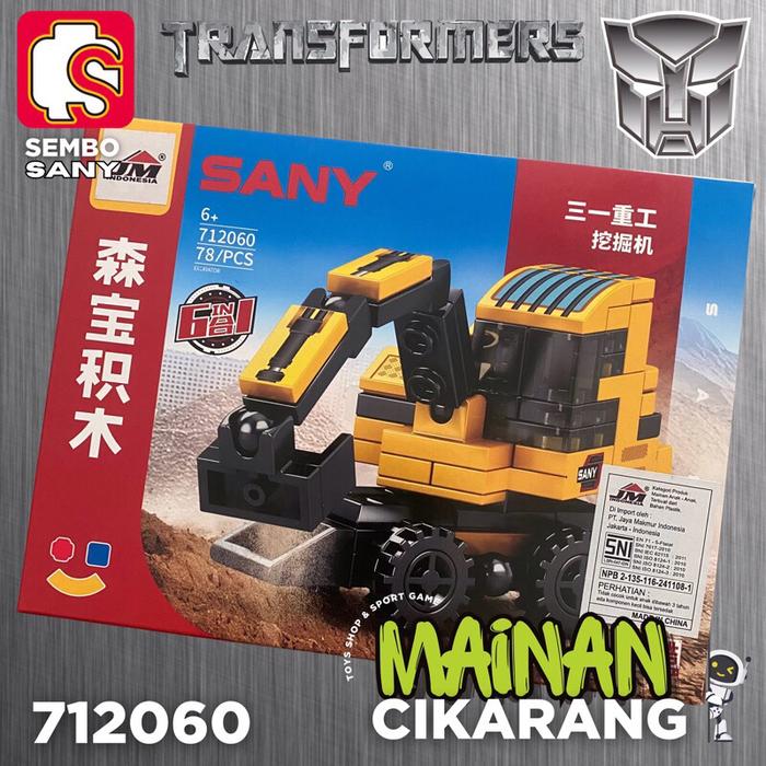 Jual SANY BRICK ROBOT KONTRUKSI 6 IN 1 TRANSFORMER DEFASTATOR SEMBO ...