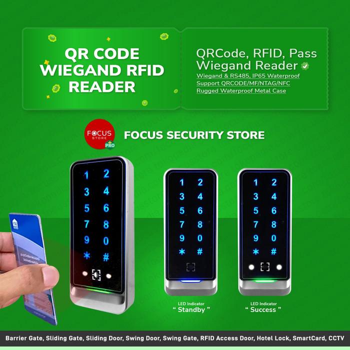 Reader Qr Mini Keyece Jual Mini QR Code NFC RFID Reader Waterproof Wiegand RS485 Cardteck ...