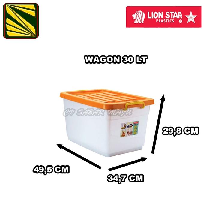 Gambar Container Box Kotak Penyimpanan Wagon Container 30 L dan 50 L - 30 Liter dari CV SabarMaju undefined Tokopedia