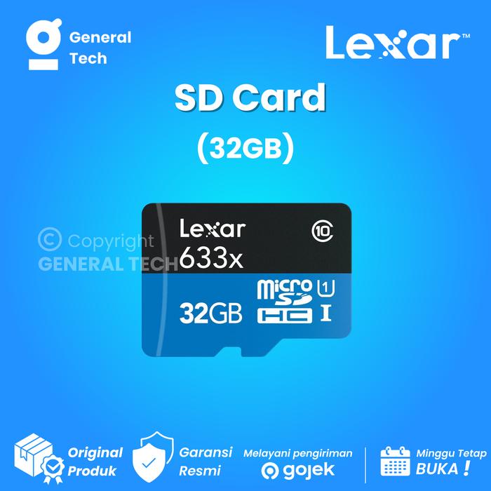 Gambar Memory SD Card kartu memory LEXAR - 32 gb dari General Tech Online undefined Tokopedia