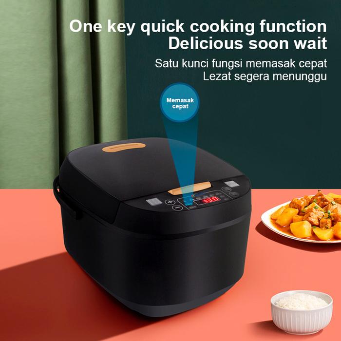 Gambar Rice Cooker Digital 2 Liter Beras Anti Lengket Magic Com Multifungsi Penanak Nasi Low Watt - Merk Lain Black dari bahri raya store undefined Tokopedia