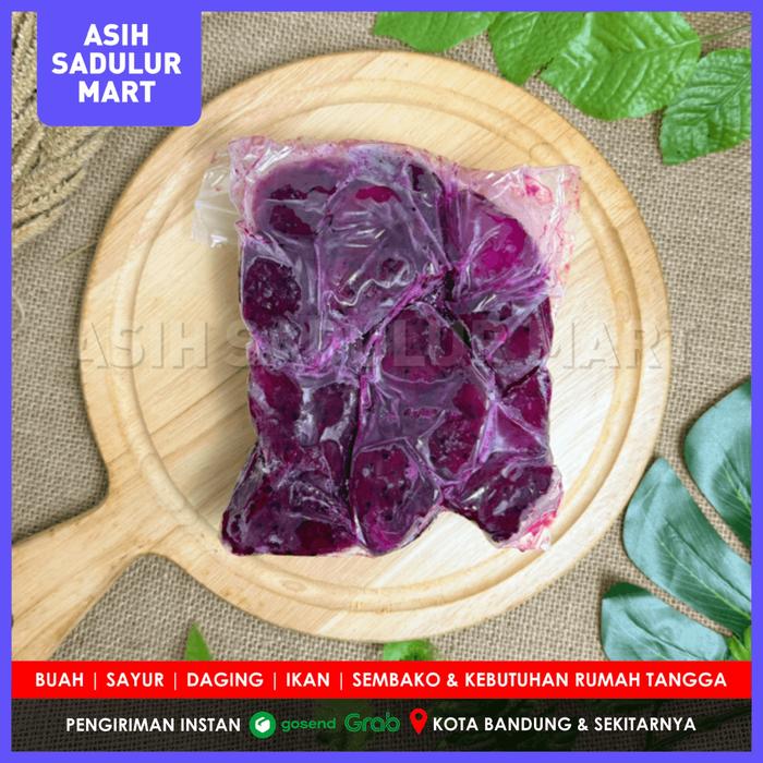 Gambar Frozen Buah Beku Strawberry Anggur Nanas Bandung - buah naga 500gr dari Asih Sadulur Mart undefined Tokopedia