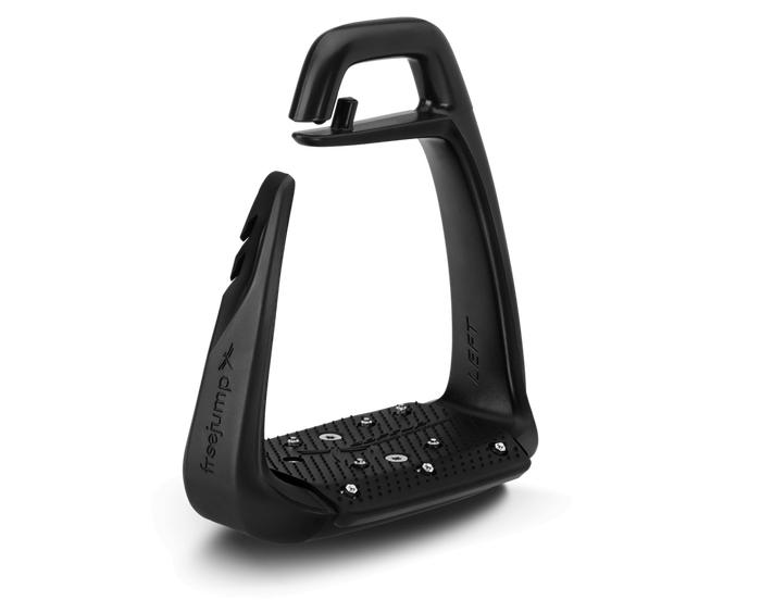 Gambar FREEJUMP Soft'Up Classic+ Stirrups (Larger Grip). Di desain oleh Pininfarina. - Black dari BTS Tack Shop Kab. Tangerang Tokopedia