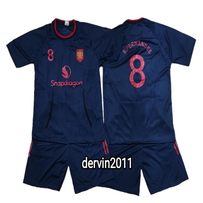 Gambar setelan baju bola anak/ jersey mu/buat umur 8 bulan sampai 14 tahun - mu nevy, 10= 4 th - 5 th dari derven shop undefined Tokopedia