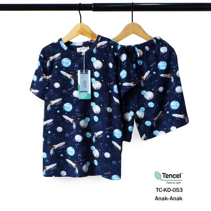 Gambar GREET NIGHT WEAR - PIYAMA PENDEK PENDEK TENCEL ANAK TC-KD- / H (4) - TC-KD-053, SIZE 6 dari greetnightwear undefined Tokopedia