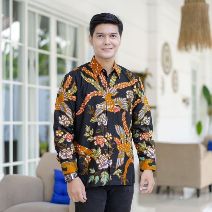 Gambar Batik HUZA Kemeja Pria Atasan FATAN Lengan Panjang Furing - 1, L dari Batik Huza undefined Tokopedia