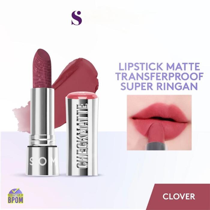 Gambar SOMETHINC Checkmate Transferproof Lipstick - 21Clover dari Praba Kosmetik undefined Tokopedia