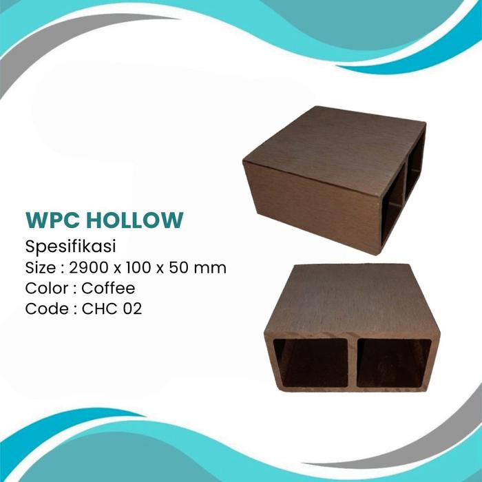 Gambar WPC HOLLOW partisi 5x5 & 5x10 - coffe, 5x5 dari Makmur Interior Klaten undefined Tokopedia