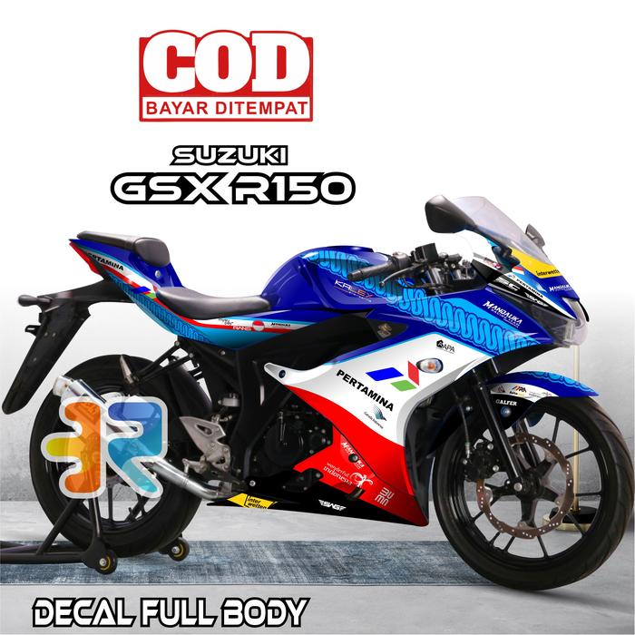 Gambar Decal Suzuki Gsx R150 Stiker Full Body Variasi Desain Mandalika - 1, + Laminasi dari Ershop.2nd undefined Tokopedia