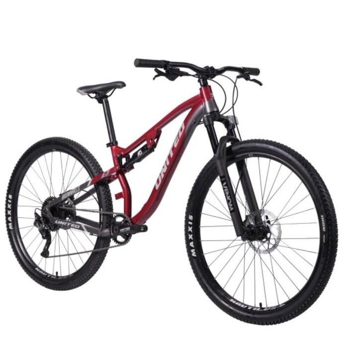 Jual sepeda MTB Fullsus inch United BROWNHILLS T2 Biru, 27