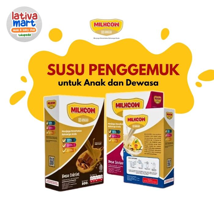 Gambar MILKCOW Susu Bubuk Penggemuk Badan dan Nafsu Makan Buat Anak Remaja dan Dewasa 500g - Vanila dari Lativamart undefined Tokopedia