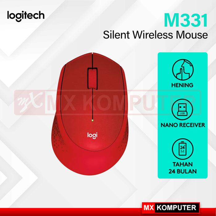 Gambar Mouse Logitech M331 Wireless - Merah dari MXKomputer_NEW undefined Tokopedia