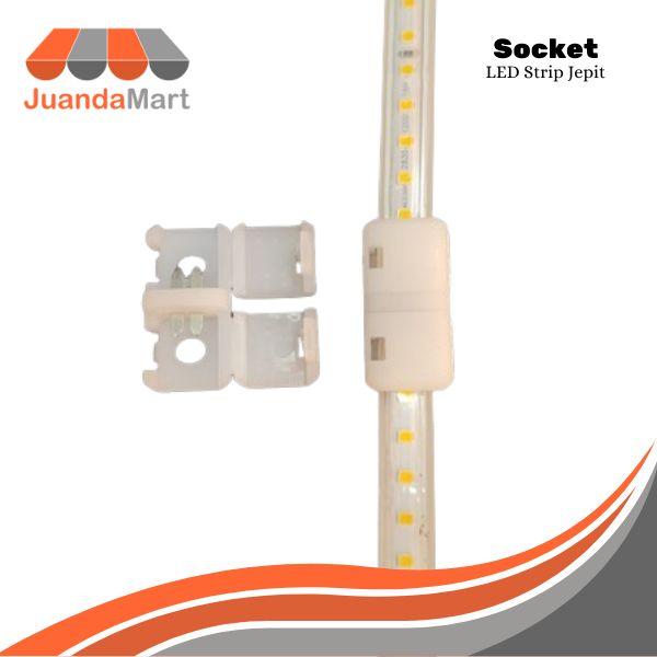 Gambar Accsesoris LED Strip Jepit - Socket LED stip Jepit - sambungan Strip Jepit 1 Cm - Socket Jepit dari Juanda Mart Official undefined Tokopedia
