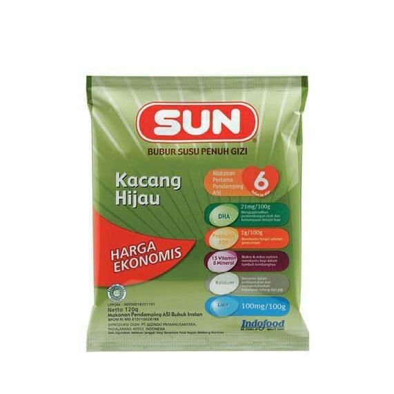 Gambar Promo Sun Bubur Bayi Kemasan Ekonomis 120 Gram Mpasi Kacang Hijau Beras Merah Pisang Sup Ayam - Kacang Hijau dari fahnidusangi undefined Tokopedia