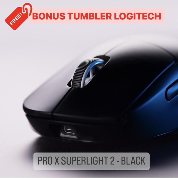 Gambar Logitech G PRO X Superlight 2 Lightspeed Wireless Gaming Mouse - Hitam dari Click & Go Tokopedia undefined Tokopedia