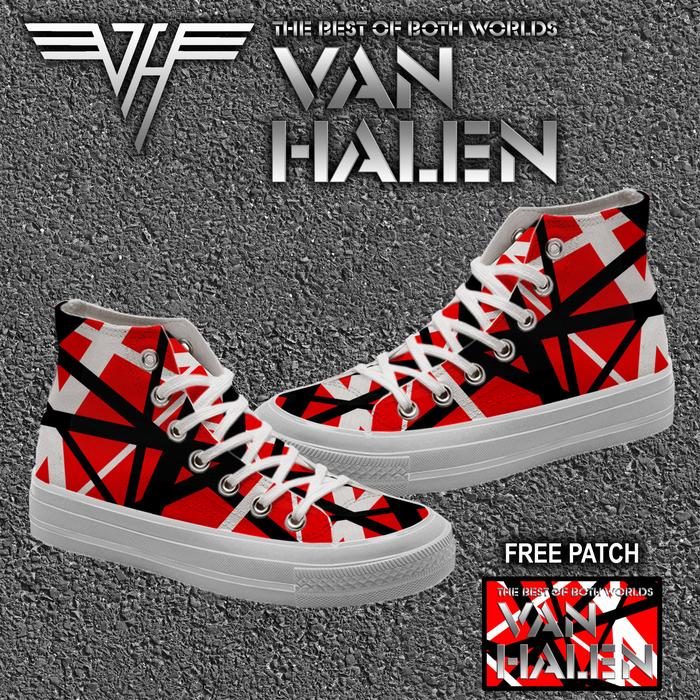 新品 Van Halen デビュー40周年記念 ハイトップスニーカー 27.5 