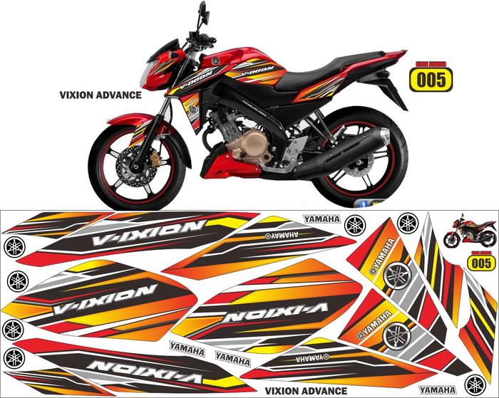 Gambar Sticker Stiker Striping VIXION NEW NVA NVL Lighting Variasi C Lis - 05 dari Dn Concept undefined Tokopedia