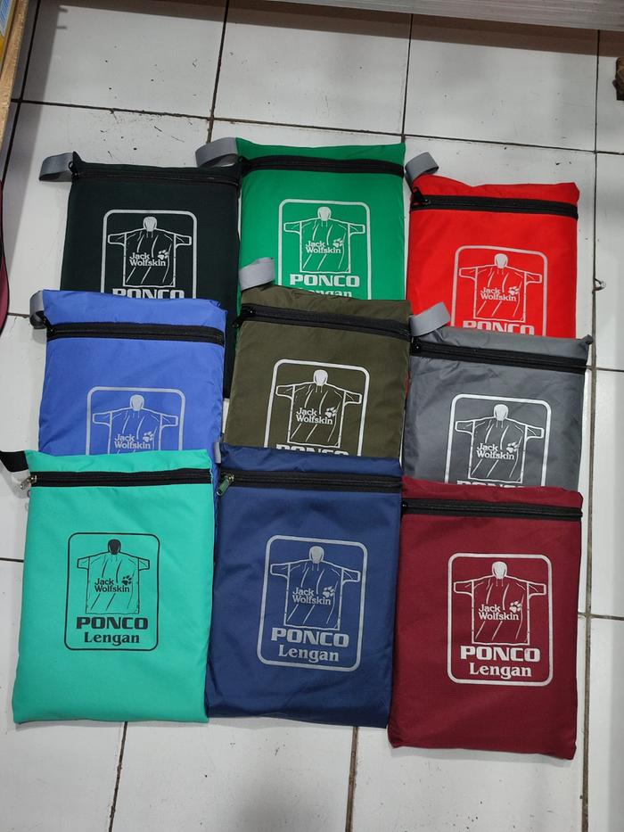 Gambar Ponco Lengan Jas Hujan Jack Wolfskin Mantel Hujan Ultra Light Outdoor - Rendom dari wijaya outdoor jatiuwung undefined Tokopedia