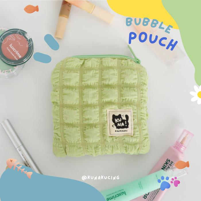Gambar Bubble Pouch Mini Kuna Serbaguna Tas Makeup - green dari Ebebew Brand undefined Tokopedia