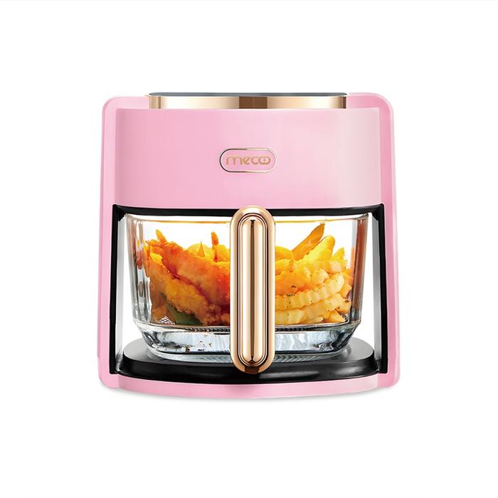 Gambar Mecoo Air Fryer Digital Transparan Most Aesthetic Penggorengan Tanpa Minyak 650 Low Watt - Merah Muda dari Doyanmasak.id undefined Tokopedia