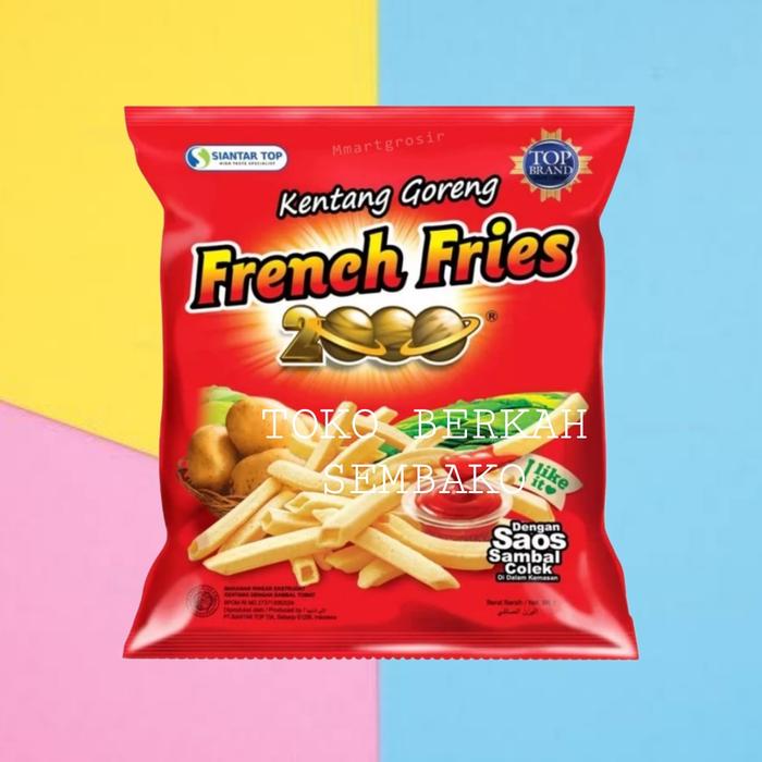 Gambar (RENCENG) French Fries Kentang Goreng 2000 Isi 10pcs dari Toko Berkah Sembako. undefined Tokopedia
