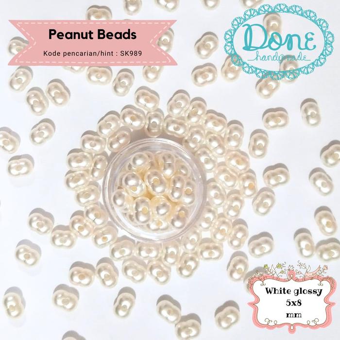 Gambar Done handymade manik kacang peanut bean beads diy meronce straphone sk989 - blue glossy dari Done Handymade undefined 3 Tokopedia