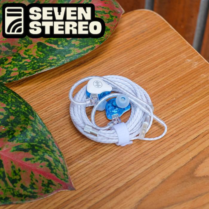 Gambar WAVE Audio 1 LIVE / WAVE1LIVE IEM In Ear Monitor - White Blue dari Seven Stereo undefined Tokopedia