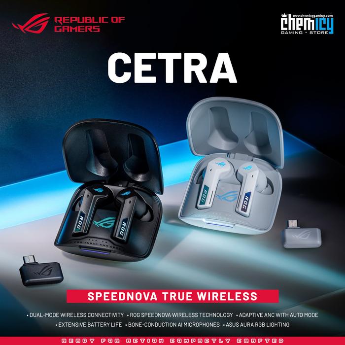 Asus ROG Cetra SpeedNova True Wireless Gaming Earbuds Putih
