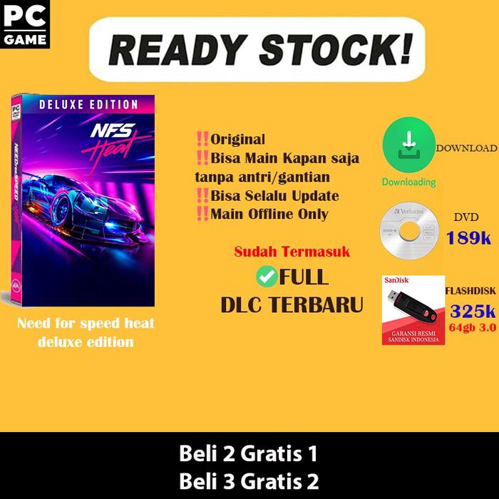 Gambar NEED FOR SPEED HEAT DELUXE EDITION PC GAME ORIGINAL - DVD 34gb dari Steamkey undefined Tokopedia