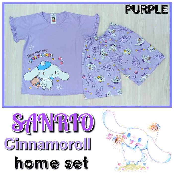 Gambar Setelan size 14 anak umur 12 tahun cewek perempuan kaos karakter Girl - sanrio purple dari KENT KELLY Baju Anak undefined Tokopedia
