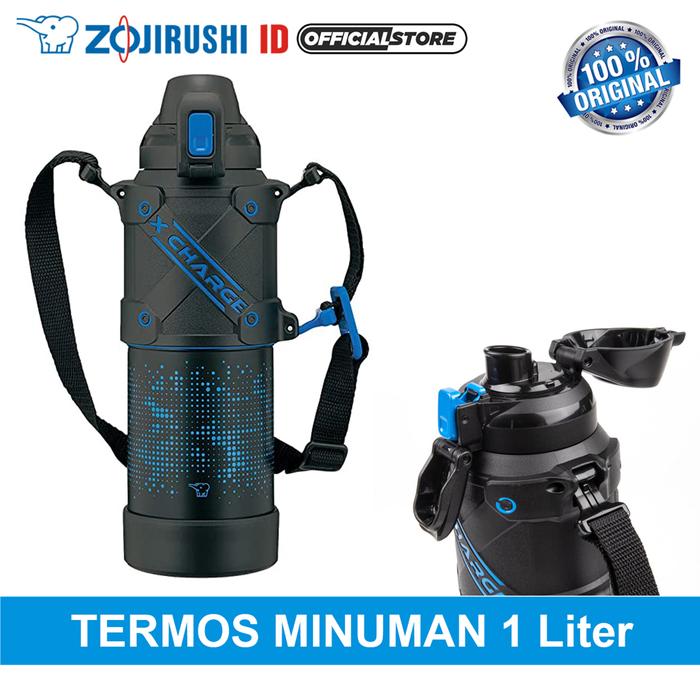 Gambar TERMOS MINUMAN 1 Liter ZOJIRUSHI SD-HA10 - BLACK BLUE dari Zojirushi Indonesia undefined Tokopedia