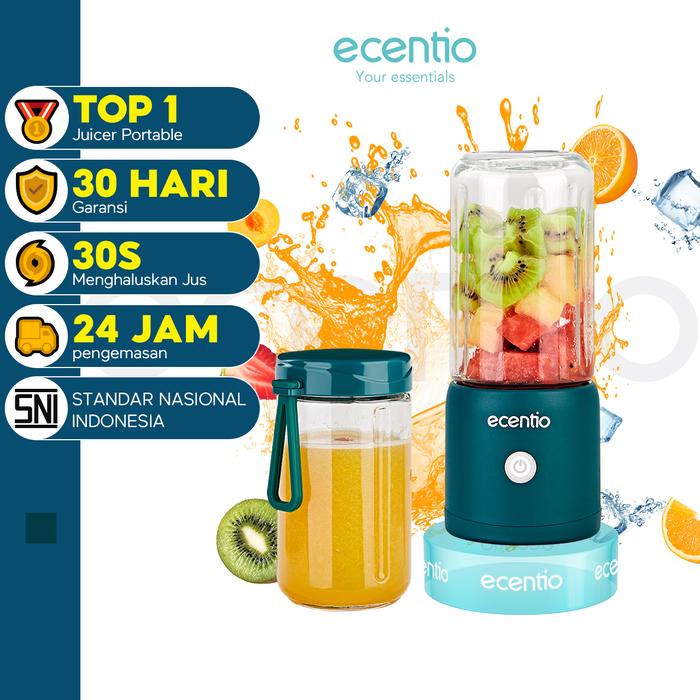 Gambar ecentio Blender Juicer Portable Mini Juicer Glass Dual-Cup blender usb - Hijau dari ecentio.indonesia undefined Tokopedia