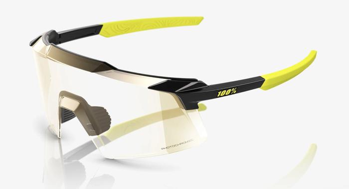 Gambar Sunglasses 100% Aerocraft Gloss Metallic Black, Gold Mirror PHOTOCHROMIC / Original kacamata sepeda dari SMARTDIRT undefined Tokopedia