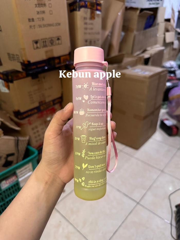 Gambar Botol Minum Beranak 1 Set isi 3pcs Botol Minum Gradasi Viral TEBAL - Pink saja 300ml dari Warung Viral_NEW undefined Tokopedia