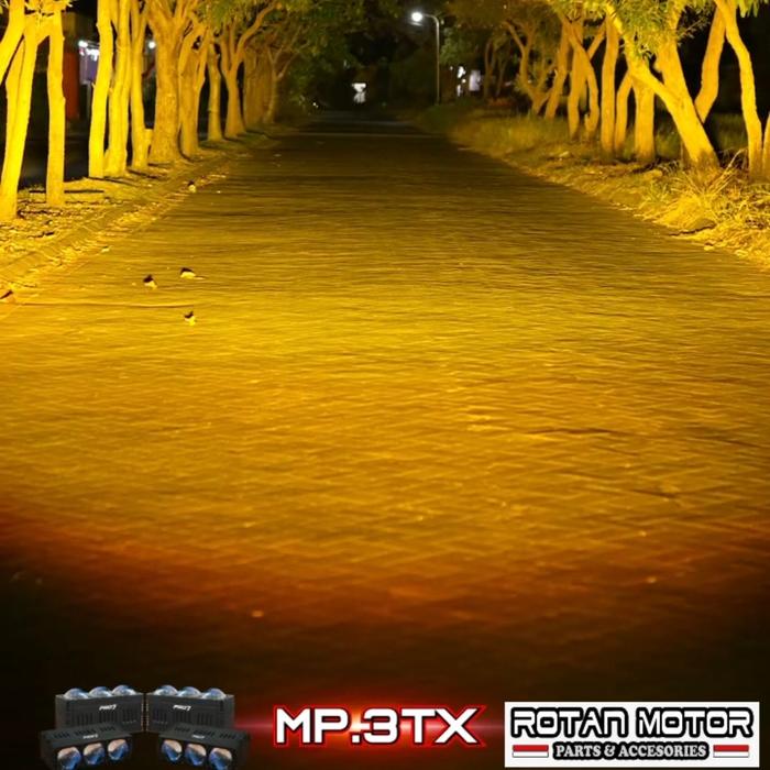 Gambar Mini Projie Pro7 MP.3TX Super LED Blue Lens 4x75W / MP3TX / MP 3TX / MINI PROJIE 3 MATA BLUELENS / TRIPLE LENS - Kuning - Putih, ECER 1PCS dari Rotan Motor undefined Tokopedia