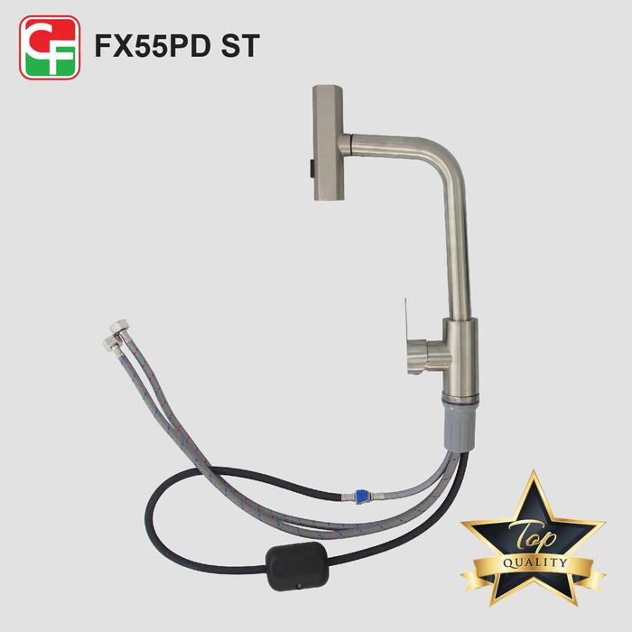 Gambar Kran Sink Tarik 3 Mode Semprotan Shower Panas Dingin Keran Air Angsa Bak Cuci Piring Wastafel Carlo FX55PD - Meja Silver dari Toke Kran Air undefined Tokopedia