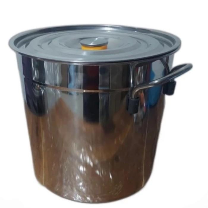 Gambar PANCI TINGGI STAINLESS STEEL SUPER TEBAL/ STOCK POT PANCI - 30(21 liter) dari tk sumber rejeki bekasii undefined Tokopedia