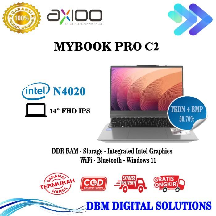 Gambar Axioo Mybook Pro C2 (8S5) Intel N4020 RAM 8GB Storage 512GB SSD Windows 11 Layar 14 Inch dari Duta Digital Indonesia undefined Tokopedia