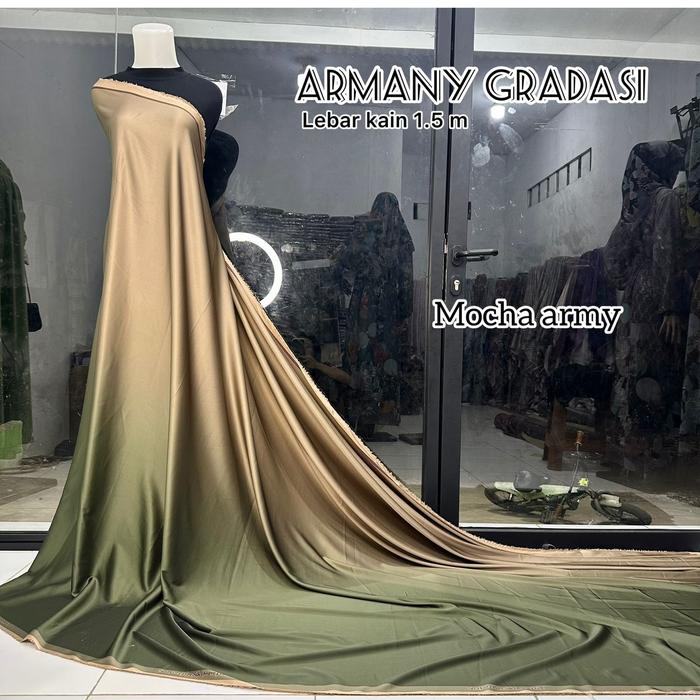 Gambar kain gradasi warna | kain seragam bridesmaid | harga 0.5 m - mocha army dari Anekatextile19 undefined Tokopedia