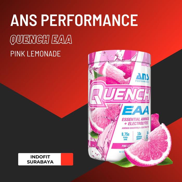 Gambar ANS QUENCH EAA 30Serv Essential Aminos + Electrolytes Ans Performance 30 serving - PINK LEMONADE dari indofitsurabaya undefined Tokopedia