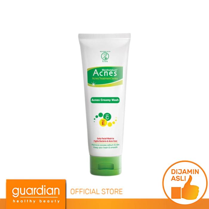 Gambar ACNES CREAMY WASH VIT C VIT E 100GR dari Guardian Official Store undefined Tokopedia