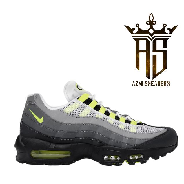 Sepatu Nike Air Max 95 Neon BNIB Store Guarantee 100% Silver, 39