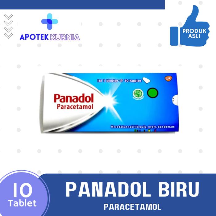 Gambar PANADOL BIRU 1 STRIP @10 TABLET dari KURNIA CIKIRAY undefined Tokopedia