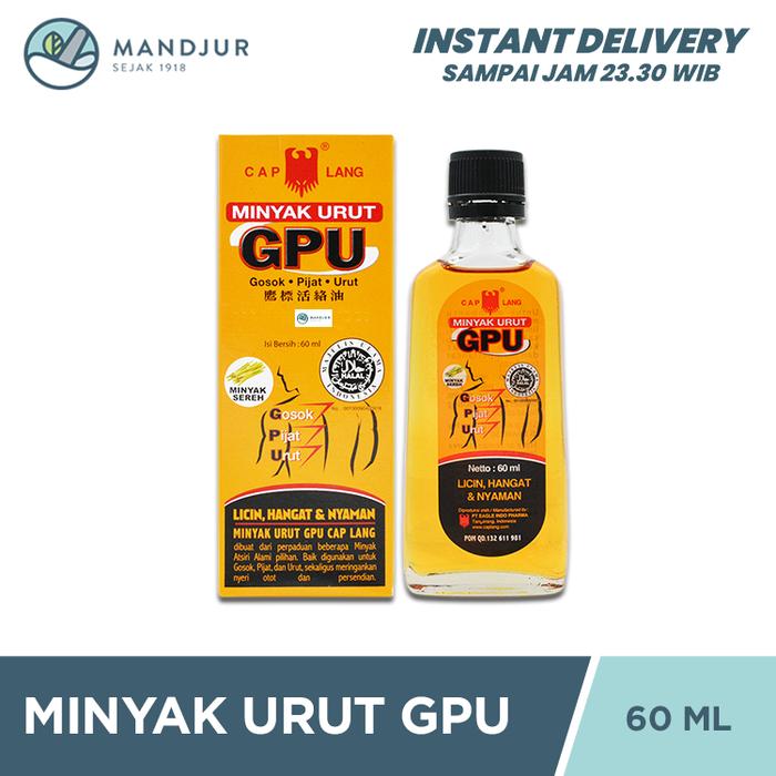 Gambar Minyak Urut GPU Cap Lang Minyak Sereh 60 mL - Minyak Urut Hangat dari Apotekmandjurofficial undefined Tokopedia