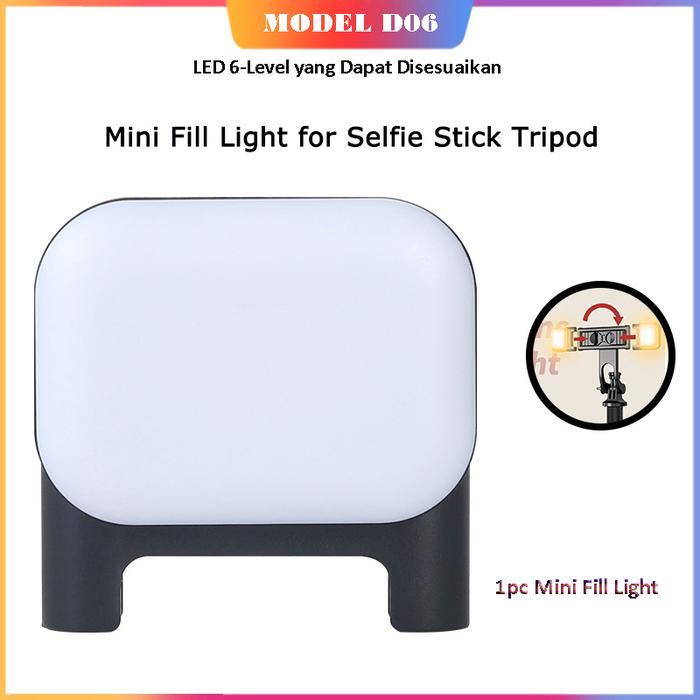 Gambar TNW Lampu LED Tongsis Mini Fill Light 6 Cahaya Isi untuk Lampu Tripod TNW-L16 series/ Jovitech-TR13 dll - Twins Light Handphone Flash Lampu Selfie Hp for photography, video recording and social media - 6-Level D06 dari POSHacc undefined Tokopedia