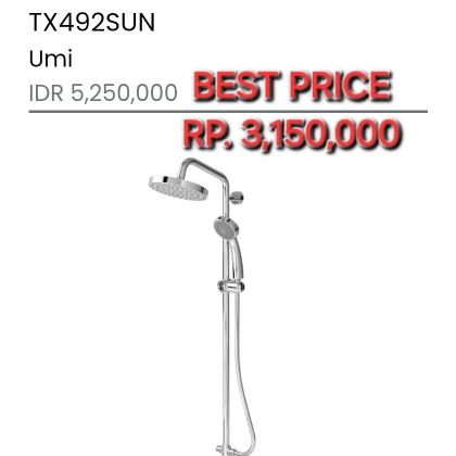 Gambar TOTO TX 492 SUN SINGLE LEVER SHOWER COLOUM SET dari udinservicesanitary undefined Tokopedia