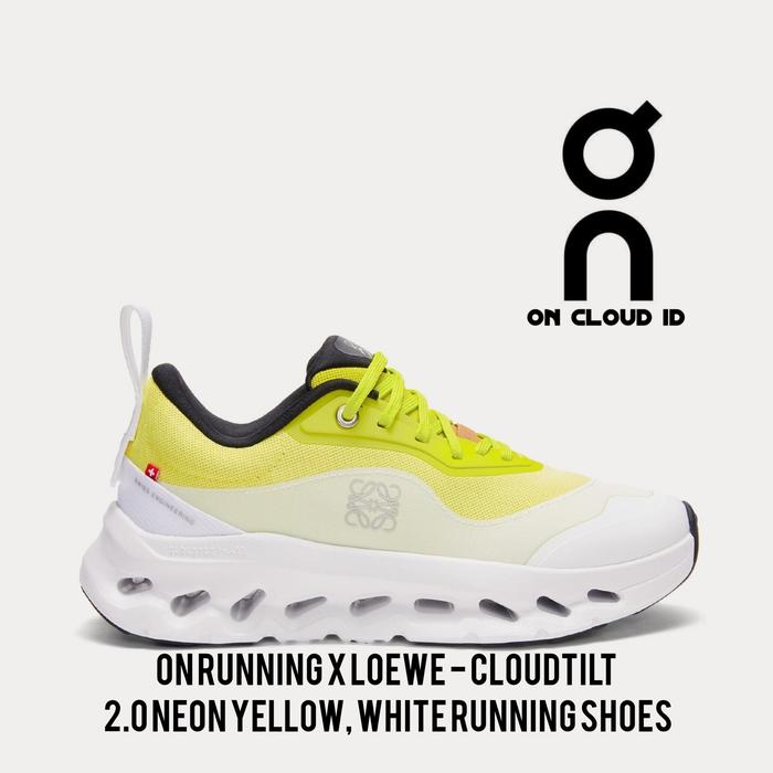 LOEWE × On Cloudtilt 2.0 Neon Yellow 38 Loewe x Cloudtilt 2 'Neon Yellow White' - Rainy Clouds OG