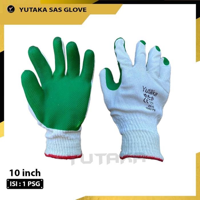 Gambar SARUNG TANGAN KAIN LAPIS KARET MERK YUTAKA - Hijau dari Yutaka Indonesia undefined Tokopedia