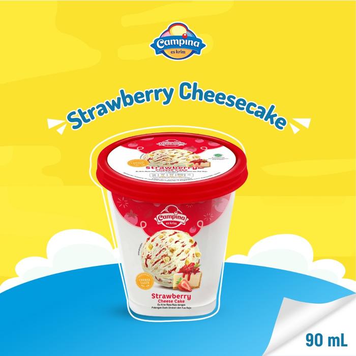 Gambar Campina Bebas Pilih Es Krim - StrawCheesecake dari Campina Ice Cream undefined Tokopedia