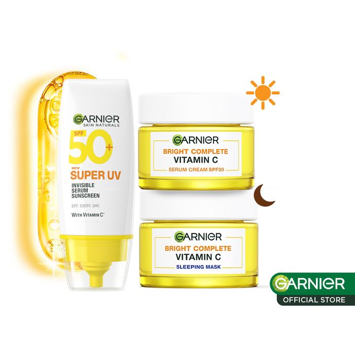 Gambar Garnier Super UV Invisible Serum Sunscreen SPF 50+ PA++++ Vitamin C - Moist+Sunscreen dari Garnier Official Store undefined Tokopedia
